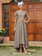 A-Line/Princess Sheer Neck Half Sleeves Long Evening Dresses with Appliques