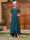 A-Line/Princess Sheer Neck Half Sleeves Long Evening Dresses with Appliques