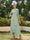 A-Line/Princess Sheer Neck Half Sleeves Long Evening Dresses with Appliques