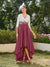 A-Line/Princess V-Neck Half Sleeves Long Evening Dresses with Appliques