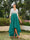 A-Line/Princess V-Neck Half Sleeves Long Evening Dresses with Appliques