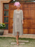 Sheath/Column Sheer Neck 3/4 Sleeves Knee-Length Evening Dresses with Appliques & Jacket