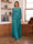 Lace Chiffon Square Neck 3/4 Sleeves 3 Pieces Pantsuits with Appliques & Jacket