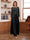 Lace Chiffon Square Neck 3/4 Sleeves 3 Pieces Pantsuits with Appliques & Jacket