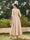 A-Line/Princess V-Neck Half Sleeves Ankle-Length Long Evening Dresses with Ruffles