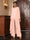 Chiffon Scoop Long Sleeves 3 Pieces Pantsuits with Jacket