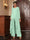 Chiffon Scoop Long Sleeves 3 Pieces Pantsuits with Jacket