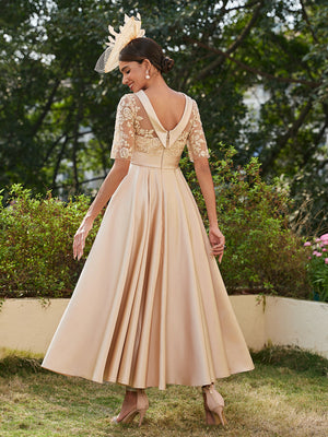 ankle length formal dresses with sleeves LaDivine CD0192 Long Sleeve Evening Formal Dress