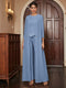 Chiffon Scoop 3/4 Sleeves 3 Pieces Pantsuits with Sequins & Jacket