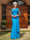 Sheath/Column Scoop Half Sleeves Long Evening Dresses with Appliques
