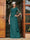 Sheath/Column Scoop Half Sleeves Long Evening Dresses with Appliques