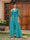 Sheath/Column V-Neck 3/4 Sleeves Lace Evening Dresses with Watteau Train & Bowknot