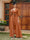 Sheath/Column V-Neck 3/4 Sleeves Lace Evening Dresses with Watteau Train & Bowknot