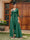 Sheath/Column V-Neck 3/4 Sleeves Lace Evening Dresses with Watteau Train & Bowknot