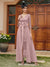 Sheath/Column V-Neck 3/4 Sleeves Lace Evening Dresses with Watteau Train & Bowknot