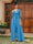 Sheath/Column V-Neck 3/4 Sleeves Lace Evening Dresses with Watteau Train & Bowknot