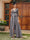 Sheath/Column V-Neck 3/4 Sleeves Lace Evening Dresses with Watteau Train & Bowknot