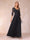 A-Line/Princess V-Neck 3/4 Sleeves Long Formal Evening Dresses with Beading & Appliques