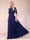 A-Line/Princess Sheer Neck Half Sleeves Long Formal Evening Dresses with Sequins