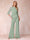 High Neck 3/4 Sleeves Formal Jumpsuits for Women with Ruffles