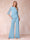 High Neck 3/4 Sleeves Formal Jumpsuits for Women with Ruffles