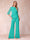 High Neck 3/4 Sleeves Formal Jumpsuits for Women with Ruffles