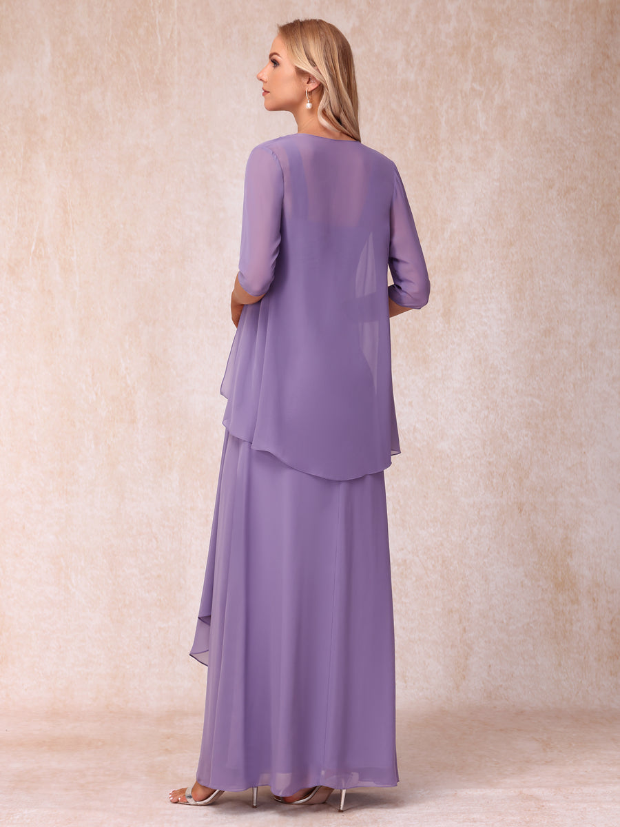 A-Line/Princess Sleeveless Mother of the Bride Dresses With Ruffles &amp; Jacket