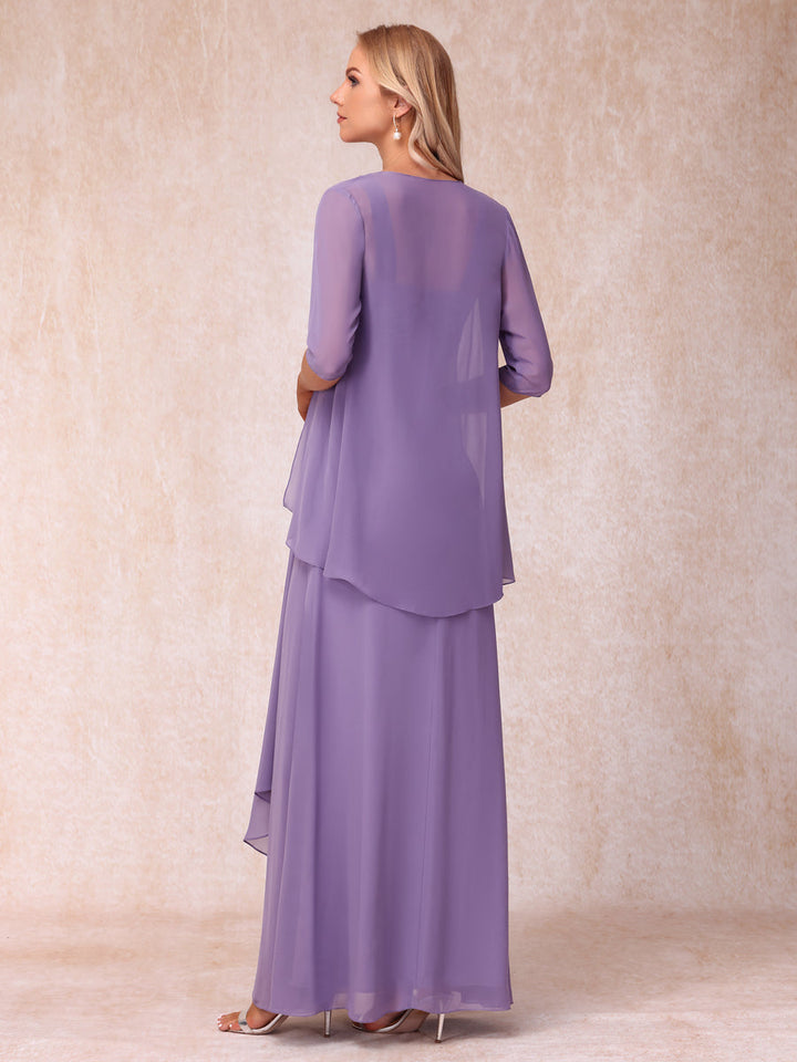 A-Line/Princess Sleeveless Mother of the Bride Dresses With Ruffles &amp; Jacket