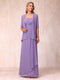 A-Line/Princess Sleeveless Mother of the Bride Dresses With Ruffles & Jacket