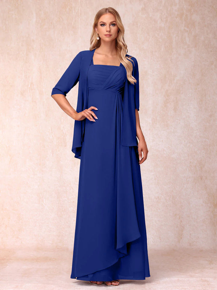 A-Line/Princess Sleeveless Mother of the Bride Dresses With Ruffles &amp; Jacket
