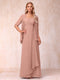 A-Line/Princess Sleeveless Mother of the Bride Dresses With Ruffles & Jacket