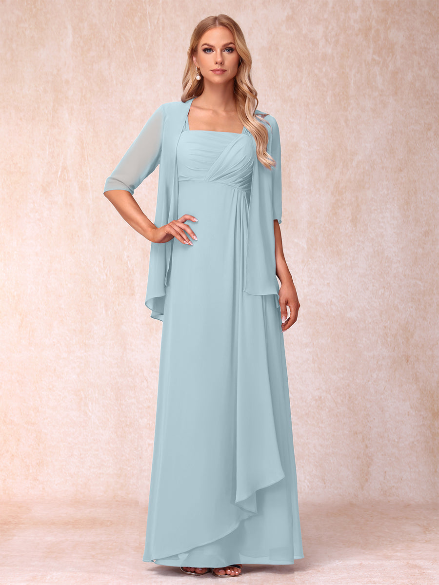A-Line/Princess Sleeveless Mother of the Bride Dresses With Ruffles &amp; Jacket