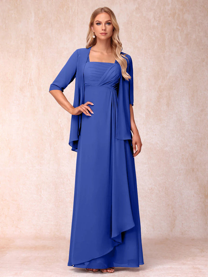 A-Line/Princess Sleeveless Mother of the Bride Dresses With Ruffles &amp; Jacket