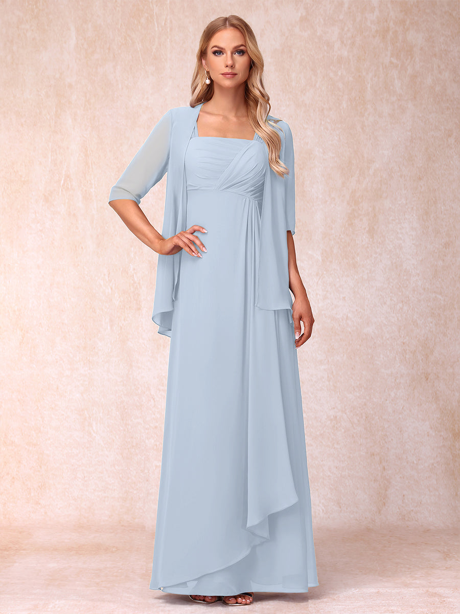 A-Line/Princess Sleeveless Mother of the Bride Dresses With Ruffles &amp; Jacket
