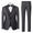 Tailored Fit Single Breasted One-button 3 Pieces Solid Colored Men's Wedding Suits
