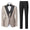 Tailored Fit Single Breasted One-button 3 Pieces Solid Colored Men's Wedding Suits