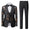 Tailored Fit Single Breasted One-button 3 Pieces Printed Men's Wedding Suits