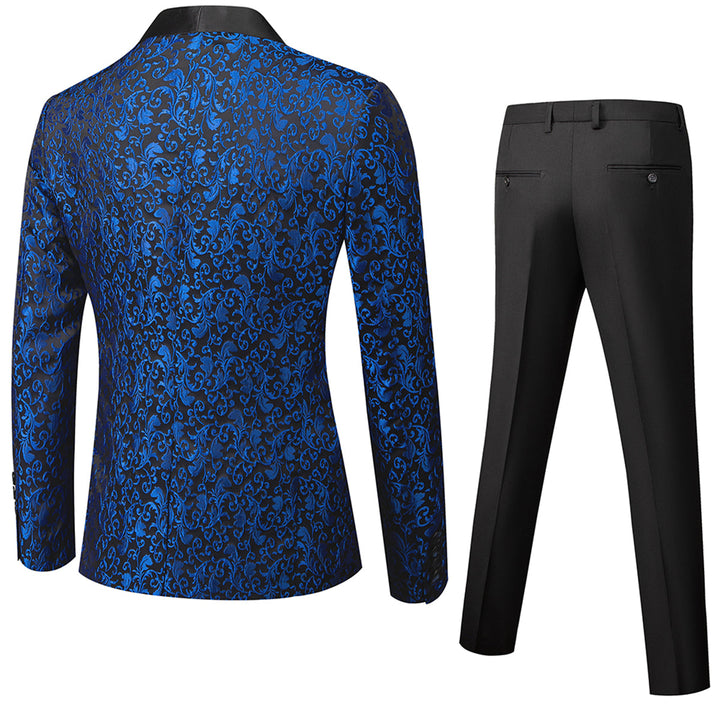 Tailored Fit Single Breasted One-button 2 Pieces Printed Men&