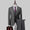 Tailored Fit Single Breasted Two-buttons 3 Pieces Solid Colored Men's Wedding Suits