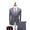 Tailored Fit Single Breasted Two-buttons 3 Pieces Solid Colored Men's Wedding Suits