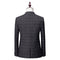 Tailored Fit Single Breasted Two-buttons 3 Pieces Plaid Men's Wedding Suits