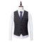 Tailored Fit Single Breasted Two-buttons 3 Pieces Plaid Men's Wedding Suits