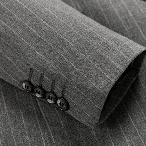 Tailored Fit Single Breasted Two-buttons 2 Pieces Striped Men's Wedding Suits