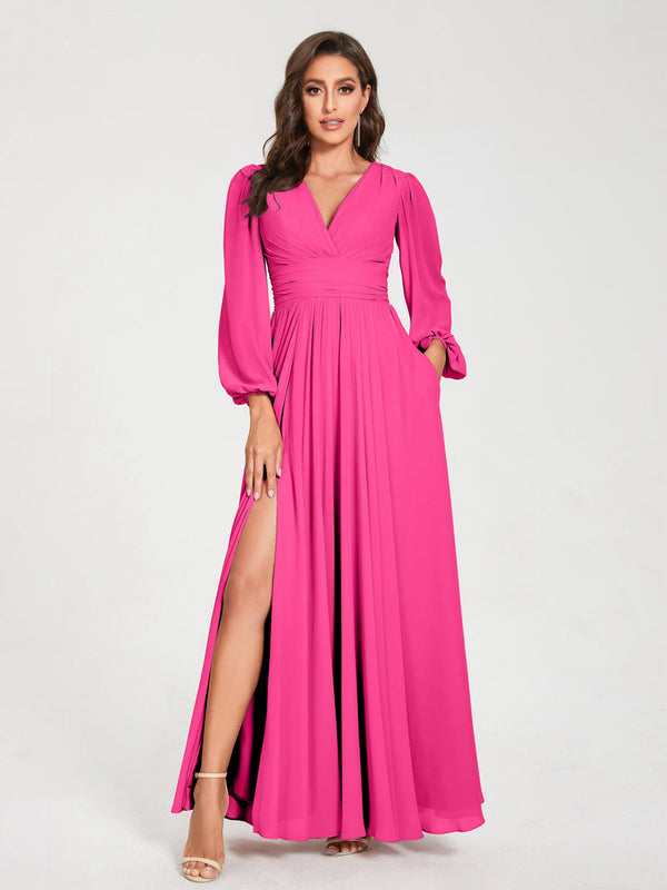 hot pink maid of honor dresses Wow! Slay in Hot Pink Bridesmaid Dresses
