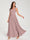 A-Line/Princess Chiffon V-Neck Sleeveless With Pleats Floor-Length Lace Up Bridesmaid Dresses