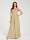 A-Line/Princess Chiffon Spaghetti Straps Off-the-Shoulder Sleeveless Floor-Length Split Side Bridesmaid Dresses