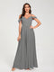 A-Line/Princess Chiffon Spaghetti Straps Off-the-Shoulder Sleeveless Floor-Length Split Side Bridesmaid Dresses