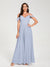 A-Line/Princess Chiffon Spaghetti Straps Off-the-Shoulder Sleeveless Floor-Length Split Side Bridesmaid Dresses