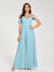 A-Line/Princess Chiffon Spaghetti Straps Off-the-Shoulder Sleeveless Floor-Length Split Side Bridesmaid Dresses