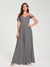 A-Line/Princess Chiffon Spaghetti Straps Off-the-Shoulder Sleeveless Floor-Length Split Side Bridesmaid Dresses